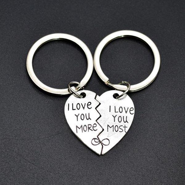 keychains i love you more/most sliver plated two part heart key chain rings valentine's day anniversary gifts for lovers boyfriends, Silver
keychains i love you more/most sliver plated two part heart key chain rings valentine's day anniversary gifts for lovers boyfriends, Silver
