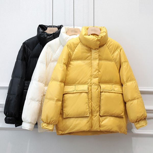 women's down & parkas coat big pocket no-hooded patchwork ffy parka femme jacket winter outwear thick ladies loose warm coats muje, Black
women's down & parkas coat big pocket no-hooded patchwork ffy parka femme jacket winter outwear thick ladies loose warm coats muje, Black