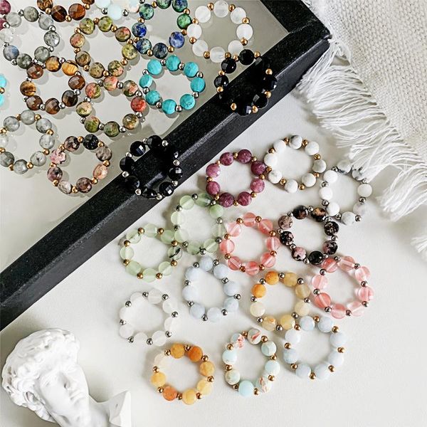 cluster rings momiji 2021 colourful crystal turquoise natural stone for women fashion flower shape adjustable jewelry gifts, Golden;silver
cluster rings momiji 2021 colourful crystal turquoise natural stone for women fashion flower shape adjustable jewelry gifts, Golden;silver
