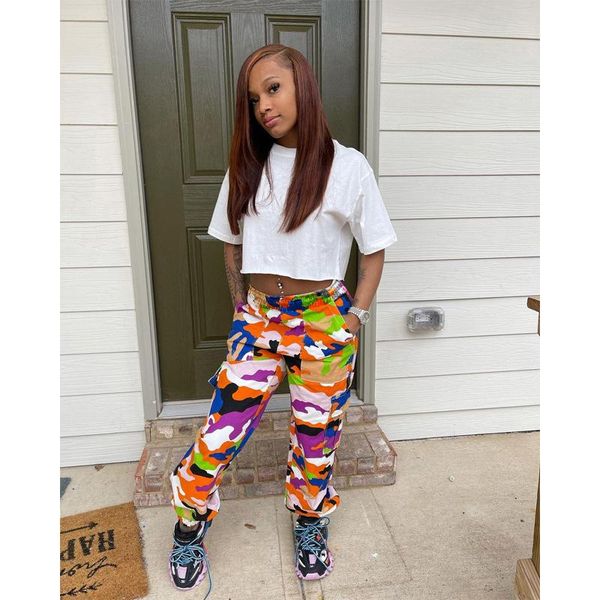 women's pants & capris mdmupaogit fashion camo cargo high waist hip hop trousers military army combat camouflage loose casual long ladi, Black;white
women's pants & capris mdmupaogit fashion camo cargo high waist hip hop trousers military army combat camouflage loose casual long ladi, Black;white