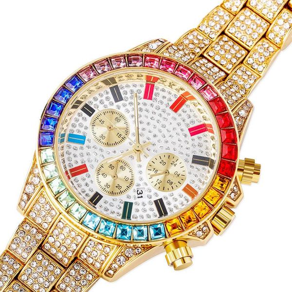 wristwatches hip hop luxury quartz wrist waterproof watches cz stone bling iced out stainless steel watch band for men charm jewelry, Slivery;brown
wristwatches hip hop luxury quartz wrist waterproof watches cz stone bling iced out stainless steel watch band for men charm jewelry, Slivery;brown