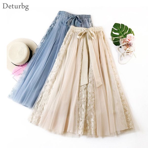 casual dresses korean style women lace patchwork gauze skirt female elastic high waist bow lace-up pleated long skirts saias autum, Black;gray
casual dresses korean style women lace patchwork gauze skirt female elastic high waist bow lace-up pleated long skirts saias autum, Black;gray