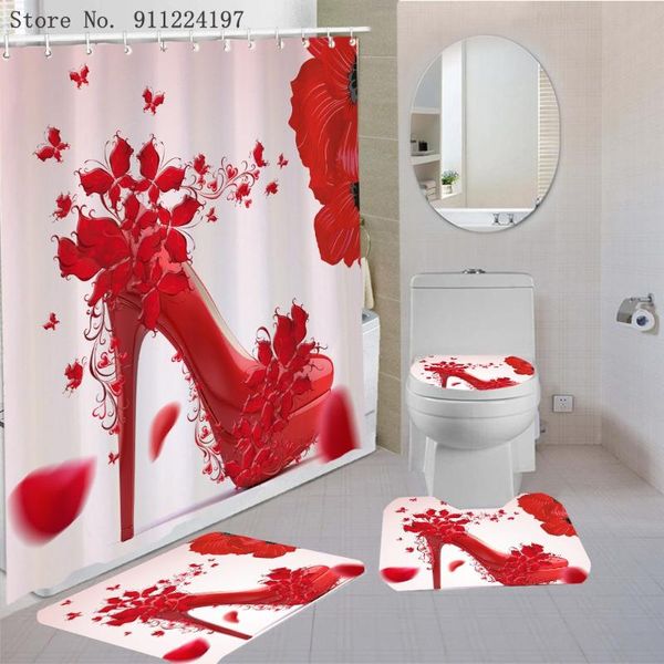 shower curtains red high heels fashionable modern girl curtain 12 with hooks pedestal rug lid toilet cover bath mat set bathroom decor
shower curtains red high heels fashionable modern girl curtain 12 with hooks pedestal rug lid toilet cover bath mat set bathroom decor