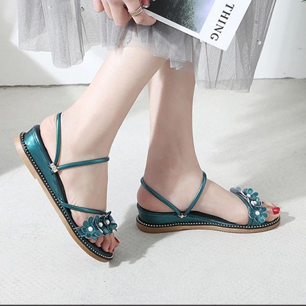 women beach flower wedges sandals summer shoes fashion leisure med sandalias de moda las mujeres, Black
women beach flower wedges sandals summer shoes fashion leisure med sandalias de moda las mujeres, Black