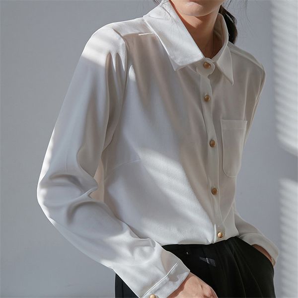 minimalist white vintage all match shirts full sleeves arrival plus size women solid loose stylish blouses 210421
minimalist white vintage all match shirts full sleeves arrival plus size women solid loose stylish blouses 210421