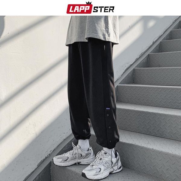 men button streetwear joggers pants 2021 spring man colorfuls korean fashions sweatpants male harajuku casual trousers men's, Black
men button streetwear joggers pants 2021 spring man colorfuls korean fashions sweatpants male harajuku casual trousers men's, Black