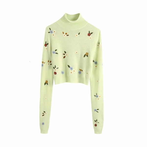 sweaters women knit cropped long sleeves floral embroidery high neck sweater pullover casual femme vetement ropa mujer, White;black
sweaters women knit cropped long sleeves floral embroidery high neck sweater pullover casual femme vetement ropa mujer, White;black
