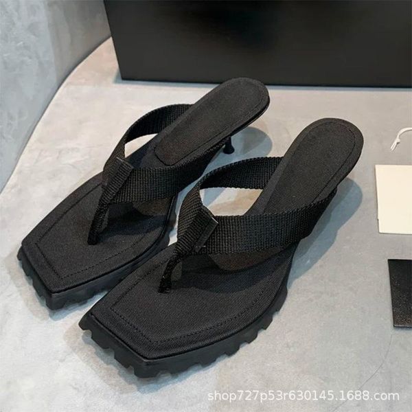 slippers women sandals stiletto square toe flip flops ladies high heels canvas black summer pumps dress shoes
slippers women sandals stiletto square toe flip flops ladies high heels canvas black summer pumps dress shoes