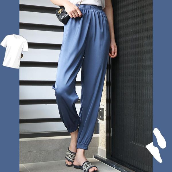 women's sleepwear home clothes summer satin harem pants women sleep bottoms high waist casual thin loose female sweatpants loungewear, Black;red
women's sleepwear home clothes summer satin harem pants women sleep bottoms high waist casual thin loose female sweatpants loungewear, Black;red