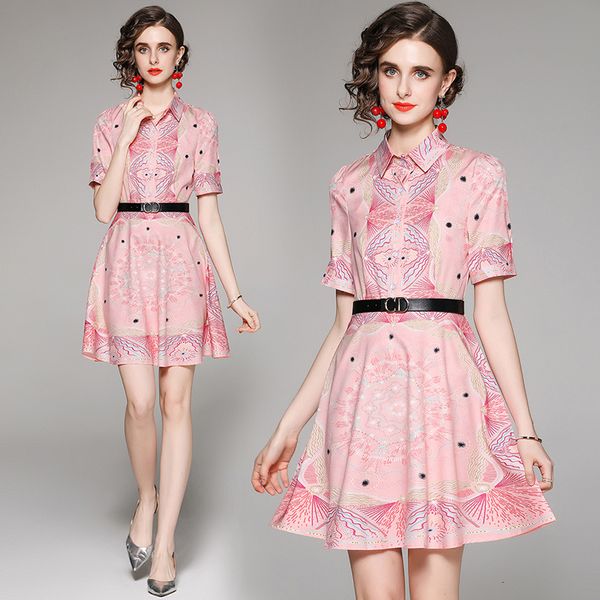 casual dresses european and american fashion women's waist slimming positioning printing short-sleeved long skirt french evening d, Black;gray
casual dresses european and american fashion women's waist slimming positioning printing short-sleeved long skirt french evening d, Black;gray
