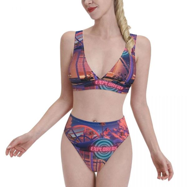 women's swimwear bikini cyber y2k 2021 women swimsuit high waist dress sets aesthetic beach wear, White;black
women's swimwear bikini cyber y2k 2021 women swimsuit high waist dress sets aesthetic beach wear, White;black