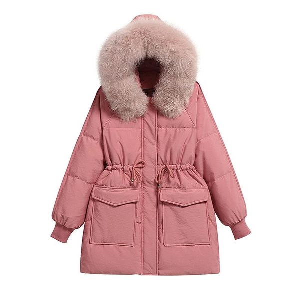 women's down & parkas coat 2021 fashion big fur collar warm hooded women jacket winter white duck solid color womens nbh261, Black
women's down & parkas coat 2021 fashion big fur collar warm hooded women jacket winter white duck solid color womens nbh261, Black