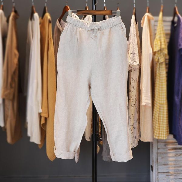 women's pants & capris summer women all-match casual japan style loose plus size comfortable water washed linen trousers elastic waist, Black;white
women's pants & capris summer women all-match casual japan style loose plus size comfortable water washed linen trousers elastic waist, Black;white