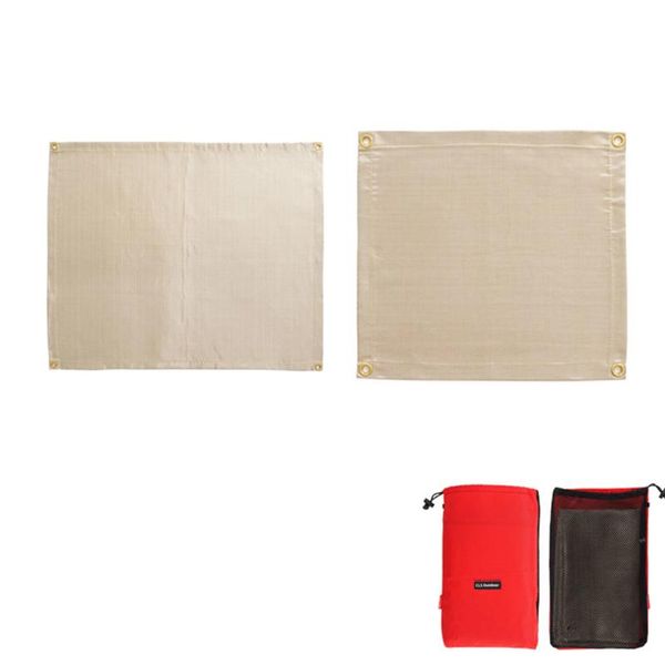 outdoor pads fire retardant blanket fiber glass fireproof thermal resistant cloth camping picnic barbecue protective mat