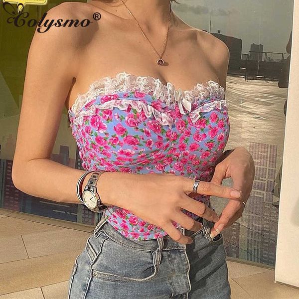 colysmo floral corset women lace patchwork print ruched backless crop casual party bustier ladies summer strapless cami 210527, White
colysmo floral corset women lace patchwork print ruched backless crop casual party bustier ladies summer strapless cami 210527, White
