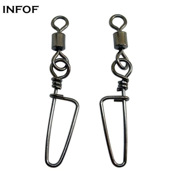 fishing hooks infof 100 pieces/lot rolling swivel with coastlock snap tackle connector giratorios pesca emerillon peche
fishing hooks infof 100 pieces/lot rolling swivel with coastlock snap tackle connector giratorios pesca emerillon peche