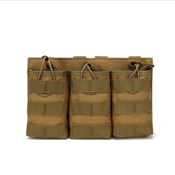 outdoor bags tactical triple cartridge clip pouch field vest molle accessory bag sundry storage interphone package cartridgewaistpack
