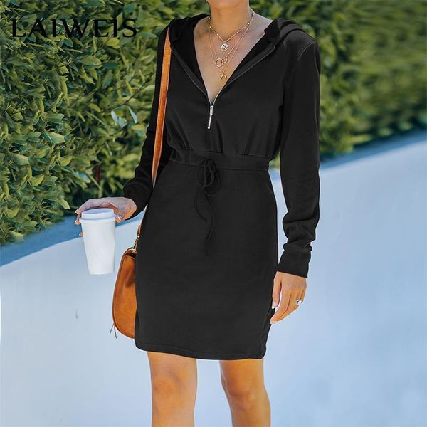 casual dresses 2021 fashion solid v-neck zipper dress hooded for women autumn clothing long sleeve slim tunic black, Black;gray
casual dresses 2021 fashion solid v-neck zipper dress hooded for women autumn clothing long sleeve slim tunic black, Black;gray