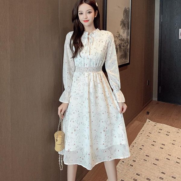 casual dresses 2021 elegant bodycon party vestidos spring autumn boho white floral chiffon midi dress women korean vintage, Black;gray
casual dresses 2021 elegant bodycon party vestidos spring autumn boho white floral chiffon midi dress women korean vintage, Black;gray