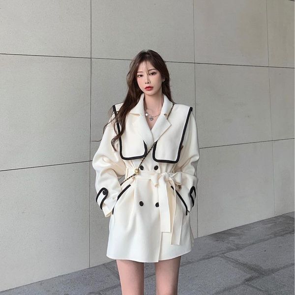 women's wool & blends woolen clothes white coat women jackets womens winter luxury and coats plaszcz zimowy damski clothing be, Black
women's wool & blends woolen clothes white coat women jackets womens winter luxury and coats plaszcz zimowy damski clothing be, Black