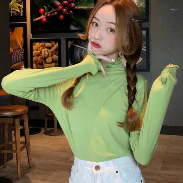 autumn winter slim sweater pullovers women ruffles long sleeve basic knit female casual half high o-neck women's sweaters, White;black
autumn winter slim sweater pullovers women ruffles long sleeve basic knit female casual half high o-neck women's sweaters, White;black