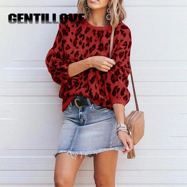 women's sweaters gentillove women vintage leopard print sweater long sleeve o neck knitted pullover 2021 autumn winter warm jumper fas, White;black
women's sweaters gentillove women vintage leopard print sweater long sleeve o neck knitted pullover 2021 autumn winter warm jumper fas, White;black
