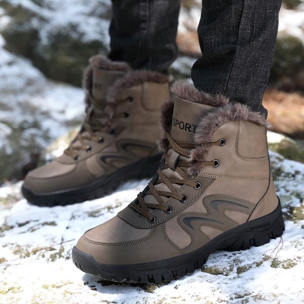 Mens Snow Winter Boots Anti-Slip 2022 Fashion Outdoor Casual Waterproof Ankle Sneakers with Fur Warm Hiking Camping Shoes -47, Black
Mens Snow Winter Boots Anti-Slip 2022 Fashion Outdoor Casual Waterproof Ankle Sneakers with Fur Warm Hiking Camping Shoes -47, Black