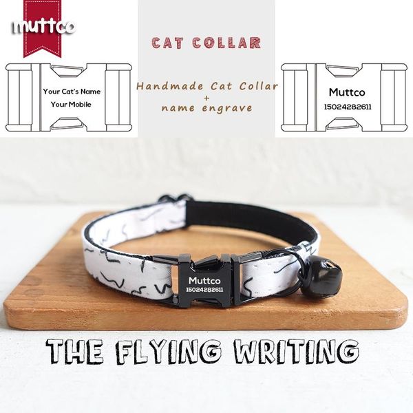 cat collars & leads muttco retail handmade engraved metal buckle collar for the flying writing design 2 sizes ucc088h
cat collars & leads muttco retail handmade engraved metal buckle collar for the flying writing design 2 sizes ucc088h
