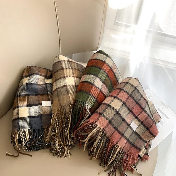 scarves thick plaid print cashmere scarf women shawls and wrap hijab blanket ladies pashmina echarpe bufanda neckerchief 2021, Blue;gray
scarves thick plaid print cashmere scarf women shawls and wrap hijab blanket ladies pashmina echarpe bufanda neckerchief 2021, Blue;gray