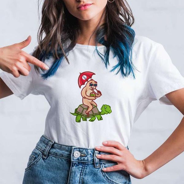 y2k women funny tortoise and sloth printed slow animal white t-shirt short sleeve loose korean street femme t shirts women's
y2k women funny tortoise and sloth printed slow animal white t-shirt short sleeve loose korean street femme t shirts women's