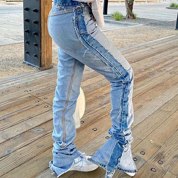 denim jeans women hit color block pants female contrast stitch trousers split ankle design streetwear retro y2k palazzo slacks women's, Blue
denim jeans women hit color block pants female contrast stitch trousers split ankle design streetwear retro y2k palazzo slacks women's, Blue