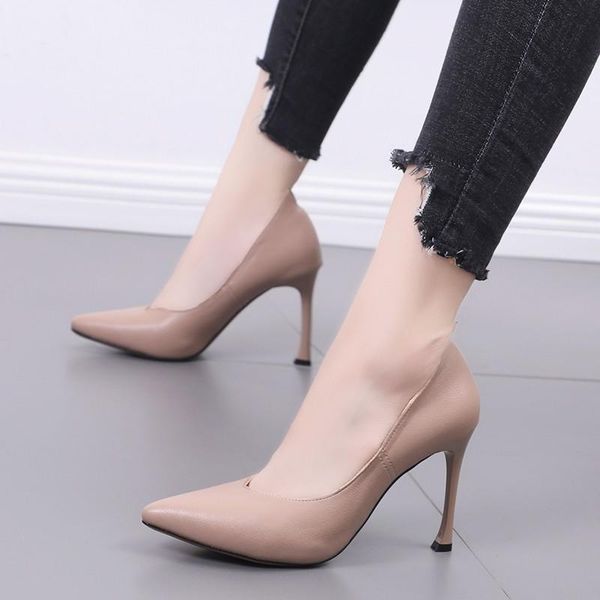 dress shoes sweet pu leather ladies high heels korean pointed shallow mouth women's fashion work elegant pumps z0011, Black
dress shoes sweet pu leather ladies high heels korean pointed shallow mouth women's fashion work elegant pumps z0011, Black