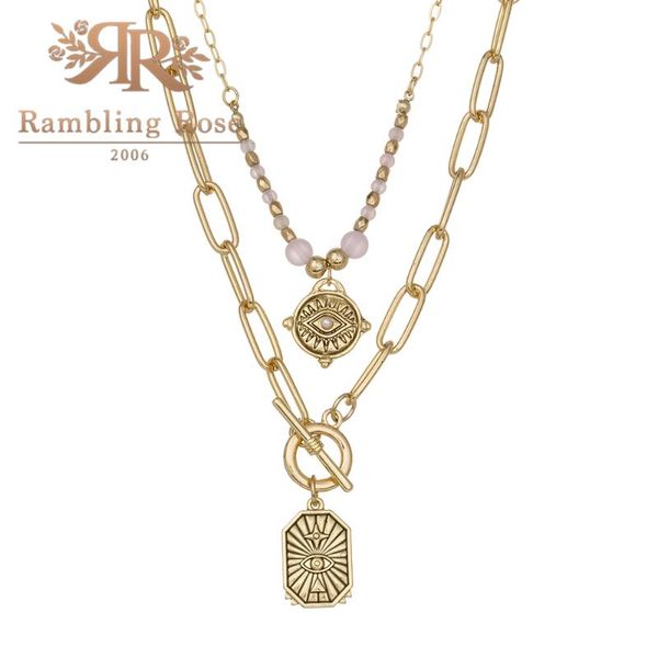 trend gold evil eye lock pendant necklace for women vintage layered charm chain female fashion jewelry necklaces, Silver
trend gold evil eye lock pendant necklace for women vintage layered charm chain female fashion jewelry necklaces, Silver