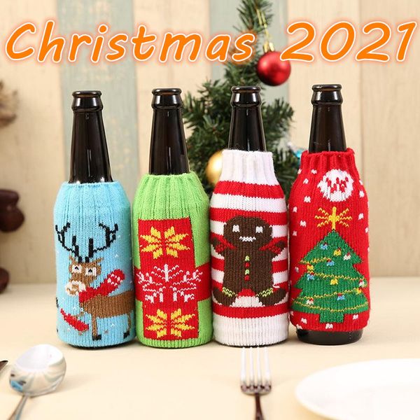 new christmas knitted wine bottle cover party favor xmas beer wines bags santa snowman moose beers bottles covers wholesale
new christmas knitted wine bottle cover party favor xmas beer wines bags santa snowman moose beers bottles covers wholesale