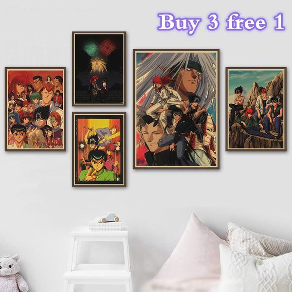 paintings anime kraft paper posters yuyu hakusho vintage clear image living room home bar fancy wall art decoration
paintings anime kraft paper posters yuyu hakusho vintage clear image living room home bar fancy wall art decoration