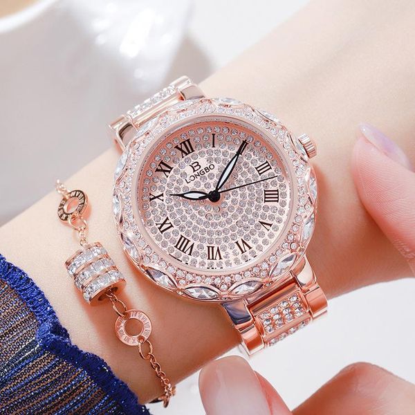 wristwatches longbo business leisure luxury ladies watch waterproof luminous inlaid diamond quartz, Slivery;brown
wristwatches longbo business leisure luxury ladies watch waterproof luminous inlaid diamond quartz, Slivery;brown