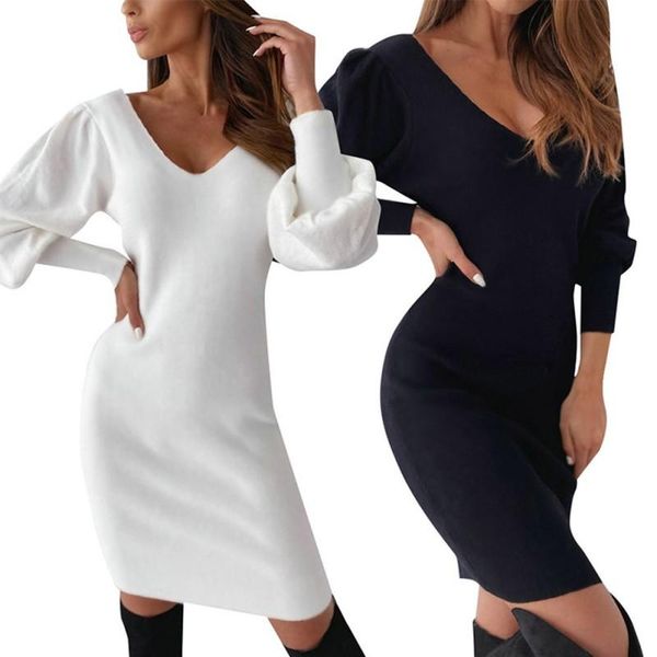 casual dresses women sweater dress open back lace long sleeve v-neck waist slim-fit autumn arrive, Black;gray
casual dresses women sweater dress open back lace long sleeve v-neck waist slim-fit autumn arrive, Black;gray
