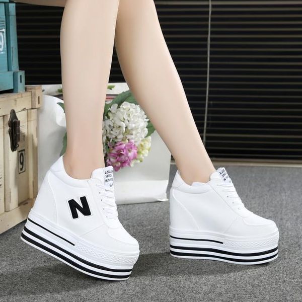 dress shoes 2021 lady 11cm high heels fashion canvas casual wedge woman height increase platform sneakers, Black
dress shoes 2021 lady 11cm high heels fashion canvas casual wedge woman height increase platform sneakers, Black