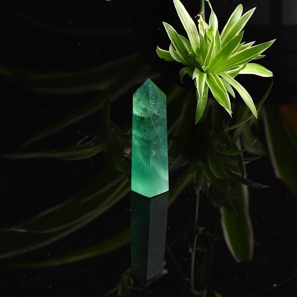 decorative objects & figurines 1pc natural fluorite green hexagon bar crystal point mineral decoration magic repair modern home favorite
decorative objects & figurines 1pc natural fluorite green hexagon bar crystal point mineral decoration magic repair modern home favorite