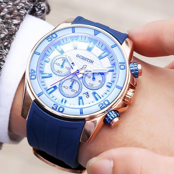 wristwatches ochstin men watch sports quartz mens watches rubber waterproof chronograph wristwatch relogio masculino, Slivery;brown
wristwatches ochstin men watch sports quartz mens watches rubber waterproof chronograph wristwatch relogio masculino, Slivery;brown