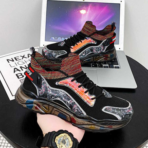 guochao autumn and winter flying woven sneakers popcorn bottom reflective shiny creative fashion men's sho
guochao autumn and winter flying woven sneakers popcorn bottom reflective shiny creative fashion men's sho