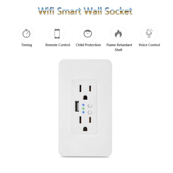 smart home control wall wifi 2 usb plug timer american standard remote can be used with alexa google
smart home control wall wifi 2 usb plug timer american standard remote can be used with alexa google