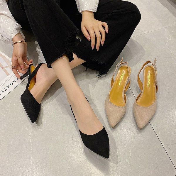 dress shoes black beige flock high heels women slingbacks pointed toe sandals buckle pumps office thin heel
dress shoes black beige flock high heels women slingbacks pointed toe sandals buckle pumps office thin heel