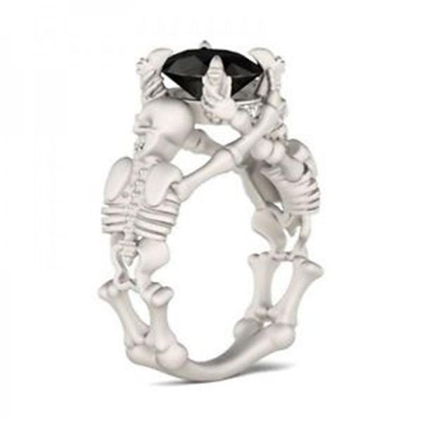 wedding rings fashion silver ring classic exquisite temperament female exaggerated skull inlaid zircon hand jewelry gift, Slivery;golden
wedding rings fashion silver ring classic exquisite temperament female exaggerated skull inlaid zircon hand jewelry gift, Slivery;golden