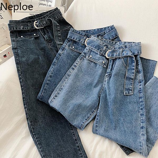 women's pants & capris neploe women fashion jeans 2021 spring loose long trousers zipper button belt slim high waist vintage denim 5740, Black;white
women's pants & capris neploe women fashion jeans 2021 spring loose long trousers zipper button belt slim high waist vintage denim 5740, Black;white