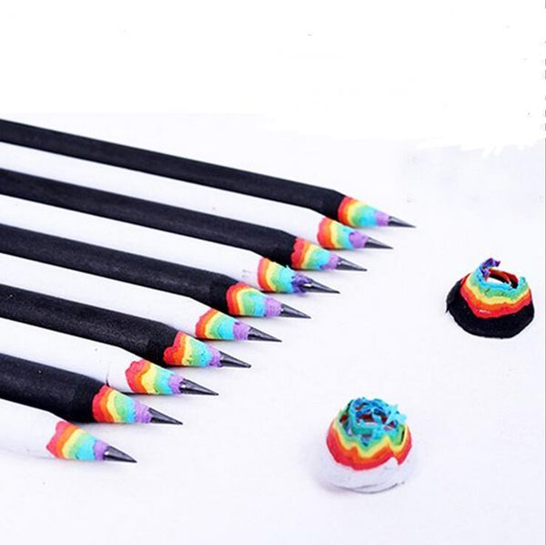 1000pcs/lot cute rainbow wooden 2b pencils kawaii gradient student cylindrical pencil for kids gift school supplies stationery
1000pcs/lot cute rainbow wooden 2b pencils kawaii gradient student cylindrical pencil for kids gift school supplies stationery