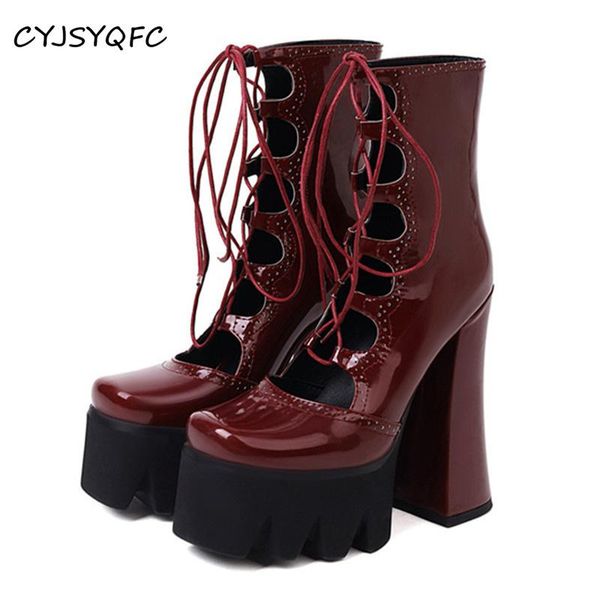 boots cyjsyqfc hollow cross strap platform woman ankle round toe solid color thick bottom super high heels ladies shoes, Black
boots cyjsyqfc hollow cross strap platform woman ankle round toe solid color thick bottom super high heels ladies shoes, Black