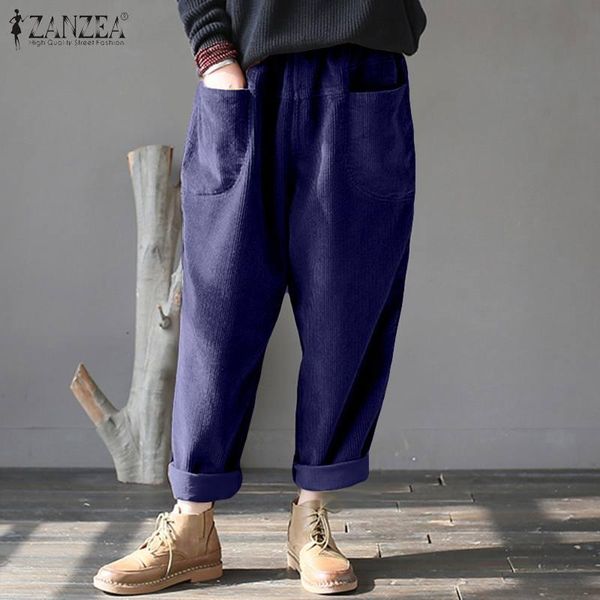 women's pants & capris plus size zanzea women harem pantalon spring vintage solid elastic waist long corduroy wide leg trousers female, Black;white
women's pants & capris plus size zanzea women harem pantalon spring vintage solid elastic waist long corduroy wide leg trousers female, Black;white