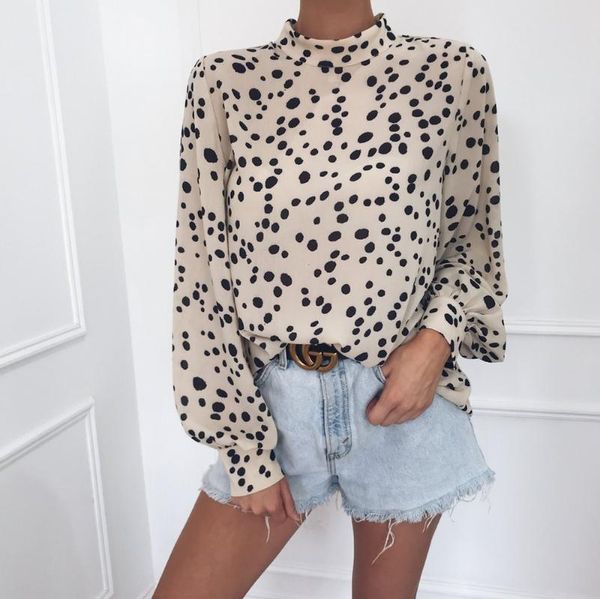 autumn winter polka dot turtleneck blouse woman casual long sleeve oversize shirt button elegant office lady women women's blouses & s, White
autumn winter polka dot turtleneck blouse woman casual long sleeve oversize shirt button elegant office lady women women's blouses & s, White