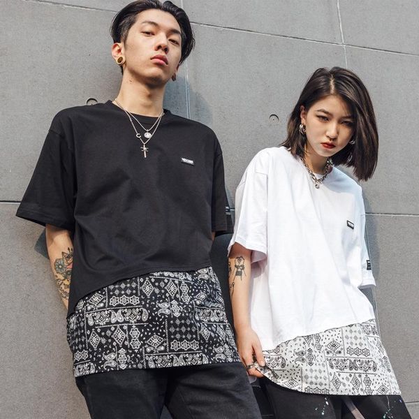 men tees summer retro cashew flower round neck pullover men's street fashion loose couple casual short-sleeved t-shirt t-shirts, White;black
men tees summer retro cashew flower round neck pullover men's street fashion loose couple casual short-sleeved t-shirt t-shirts, White;black
